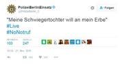 Leider ist auch dieses Anliegen eines Anrufers nicht dringlich. (Bild: Screenshot / Twitter)