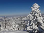 Winteraufnahme vom Gnipen auf Unterägeri. (Bild: PD)