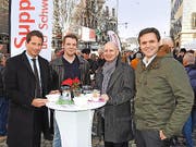 Sandro Kutschera, Oliver Strohhammer, Marcel Gabriel und Andreas Theiler von der CS. (Bild: Mario Merola)