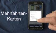 Auf der öV-Ticket-App sind neu auch Mehrfahrtenjarten im Angebot. (Bild: PD)