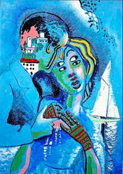 Francis Picabia experimentierte zeitlebens stilistisch. Hier: «La ville et mer amoureux» (1927). (Bild: PD)