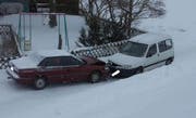 Die Unfallstelle in Trachslau. (Bild Kantonspolizei Schwyz)