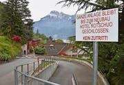Der «Rotschuo» im Dornröschenschlaf: Hier wird ein neues Hotel entstehen. (Bild Silvia Camenzind)