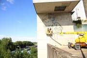 Die Vorskizze des Queenkong-Graffitis. (Bild: PD)