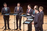 Die King’s Singers haben sehr individuelle Stimmen und bringen sie dennoch zur perfekten Harmonie. (Bild: Manuela Jans-Koch (10. Dezember 2017))