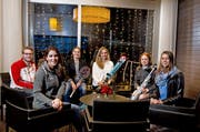 Freuen sich über den kantonalen Zustupf (von links): Patrick Scheuber, Jessica Keiser, Ayla Huser, Andrea Ellenberger, Nina Christen und Alessandra Keller. (Bild Corinne Glanzmann)