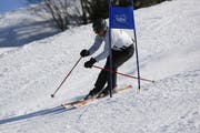 Der Schwyzer Kantonsrat Beat Hegner auf der Piste. (Bild Stefan Kaiser/Neue ZZ)