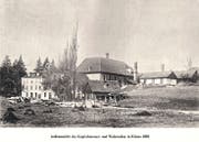 Kriens anno dazumal: Sängerfest 1912 (oben), Kupferhammer-Walzwerk 1893 (unten). Fotos aus Privatbesitz