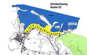 Grafik der Uferüberbauung in Nuolen. (Grafik pd)
