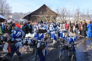 Die Familienguggenmusig Moränenschränzer Gontenschwil. (Bild: Florian Weingartner/Neue LZ)