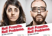 Bleiben Sie fit für die Strasse - «Null Promille. - Null Probleme.» Die Kampagne der Beratungsstelle für Unfallverhütung (bfu) und der Polizei. (Bild: PD)