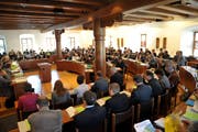 Drei Stunden wurde über das Budget 2013 diskutiert. (Bild: Andreas Oppliger/Neue SZ)