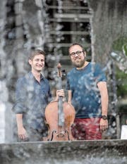 Haben bald ihren grossen Auftritt: Jonas Vischi (links) und Stefan Wieland. (Bild: Nadja Schärli (Luzern, 21.6.2017))