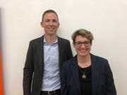 Die Gemeinderatskandidaten: Dany Gygli und Claudia Benninger Brun. (Bild: Marco Morosoli (Hünenberg, 28. März 2018))