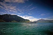 Archivbild: Das 88-jährige Dampfschiff «Stadt Luzern» in voller Fahrt auf dem Vierwaldstättersee. (Pius Amrein / Neue LZ) Schiff, See, Wasser, Dampfschiff, Motorschiff, Schifffahrtsgesellschaft (Bild: Pius Amrein (Neue LZ) (Neue Luzerner Zeitung))