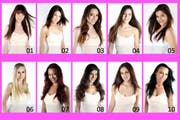 Die zehn Finalistinnen der Wahl zur Miss Zentralschweiz 2013. (Bild: pd)