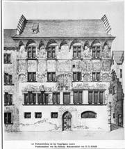 Das Hertensteinhaus mit den Wandmalereien (1510–1825). (Bild: Stadtarchiv/Nadia Schärli)