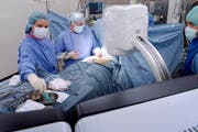 Operation im Luzerner Kantonsspital in Luzern. (Bild: Archiv Neue LZ)