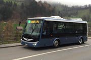 Dieser Elektorbus wird während drei Monaten im Einsatz sein. Die Beschriftung erfolgt noch im Dezember. (Bild: pd)