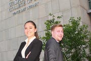 Das Team der Uni Luzern: Elen Sahin und Atilla Cilingir (von links nach rechts). (Bild: Facebook/Universität Luzern)