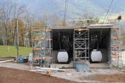 So präsentiert sich die neue Talstation der Luftseilbahn Kräbel-Rigi Scheidegg, die an Weihnachten den Betrieb wieder aufnehmen wird. (Bild: PD/Rita Baggentos)