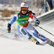 Die Schweizerin Corinne Suter gewann Europacup-Abfahrt. (Bild: Keystone)