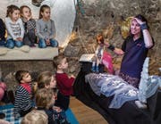 Andrea Gätzi zieht die Kinder durch ihre Aufführungen in ihren Bann. (Bild: Patrick Hürlimann (Zug, 3. Februar 2018))
