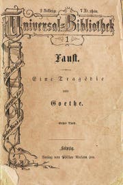 Band 1 der Universal-Bibliothek in der ersten Ausgabe 1867: Goethes «Faust».