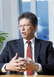 Mit dem aus Deutschland stammenden Matthias Rebellius (50) hat bei der in der Stadt Zug domizilierten Siemens BT eine neue Ära begonnen. (Bild Werner Schelbert)