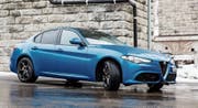 Schönes Formenspiel der Alfa Romeo Giulia Veloce mit Allradantrieb. (Bilder: Mareycke Frehner)