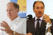 Die CVP-Kandidaten Hans Wallimann (links) und Niklaus Bleiker. (Bilder Roger Zbilnden/Neue NZ Corinne Glanzmann/Neue LZ)