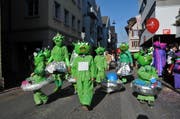 Invasion der «Marsmallows» am Schmutzigen Donnerstag in Sarnen. (Bild: Christoph Riebli / Neue OZ)