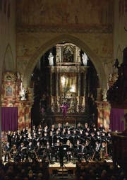 LUCERNE FESTIVAL 2018. OSTER-FESTIVAL. Chorkonzert 1 vom 19. März 2018 in der Franziskanerkirche Luzern. Der Akademiechor Luzern und Instrumentalisten der Hochschule Luzern unter der Leitung von Ulrike Grosch. Bild: Peter Fischli / LUCERNE FESTIVAL (Bild: Peter Fischli/Lucerne Festival (Luzern, 19. März 2018))