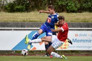Jerome Thiesson gegen Nico Rodewald (Aalen). (Bild: Martin Meienberger)