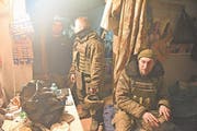 Soldaten in ihrer Unterkunft im Industriegebiet von Awdijiwka. (Bild: André Widmer, Awdijiwka, 15. März 2017)