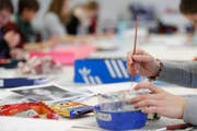 Bildnerisches Gestalten an der PH Zug. (Bild: Stefan Kaiser / Neue ZZ)