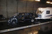 An Auto und Wohnwagen entstand ein Schaden von rund 25'000 Franken. (Bild: Kapo Uri)
