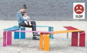 Durchgefallen ist bei den Leuten die Metall-Sitzbank in der Tribschenstadt. (Bilder: Dominik Wunderli (Luzern, 12. September 2017))