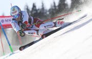 Einziger Schweizer in Adelboden in den Top Ten: Loïc Meillard (Bild: KEYSTONE/PETER SCHNEIDER)