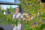 Laura Grüter Bachmann (47) auf dem Europaplatz. (Bild Robert Knobel)