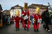 Majestätisch! Drei Könige am Luzerner Chendermonschter. (Bild Manuela Jans/Neue LZ)