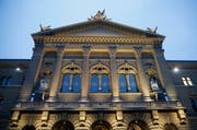 Das Bundeshaus am Tag der eidgenössischen Wahlen, 18. Oktober 2015. (Bild: Peter Klaunzer)