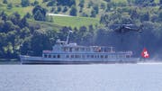 Polizeitraining auf dem See (Bild: Leserbild Ueli Maurer)