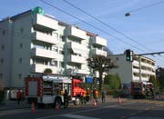 Links das Wohnhaus an der Maihofstrasse 71. (Bild: Robert Bachmann/Neue LZ)