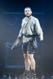 Schauspieler Pan Aurel Bucher (26) aus Luzern ist der jüngste und erste Nichturner Tell-Darsteller. (Bild: Keystone / Urs Flüeler)