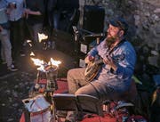 Cello Inferno bei einem Auftritt am Best of Beer Festival in Stans. (Bild: André A. Niederberger (8. April 2017))