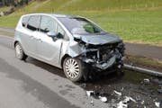 Die Autofahrerin wurde verletzt. (Bild: Luzerner Polizei (Willisau, 28. März 2018))