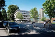 Rund 150 junge Sportler und Musiker aus der Zentralschweiz sollen im Schulgebäude der Pilatus-Akademie unterrichtet werden. (Bild: Visualisierung PD)