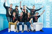 Die Sieger an den Schweizermeisterschaften der Gebäudetechnik. (Bild: pd)