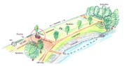 Die rote Markierung zeigt, wo der «Nordpol» entstehen soll. (Bild: pd/Stadt Luzern)